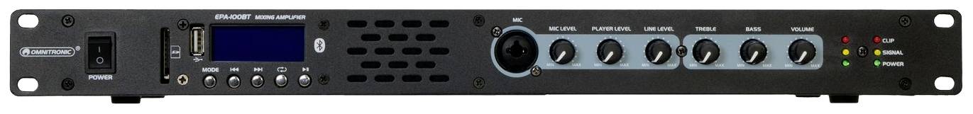 Omnitronic EPA-100BT PA Verstärker RMS Leistung je Kanal an 4 Ohm: 50 W