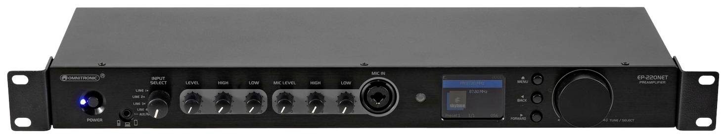 Omnitronic EP-220NET ELA-Vorverstärker