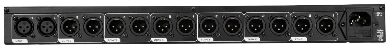 Omnitronic ZD-160B Zonen-Verteiler Schwarz