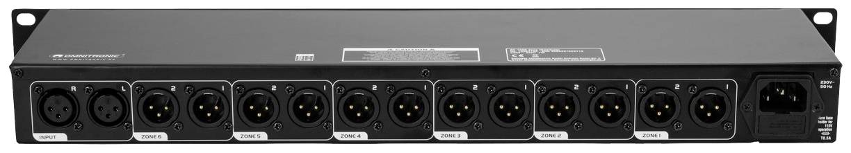Omnitronic ZD-160B Zonen-Verteiler Schwarz