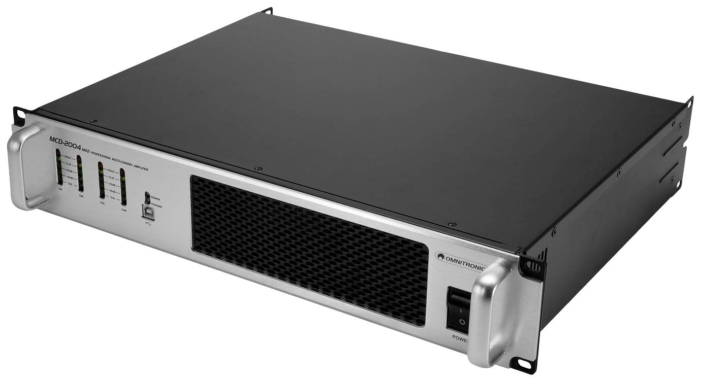 Omnitronic MCD-2004 PA Verstärker RMS Leistung je Kanal an 4 Ohm: 500W