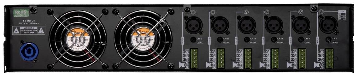 Omnitronic MCD-3006 PA Verstärker RMS Leistung je Kanal an 4 Ohm: 500 W