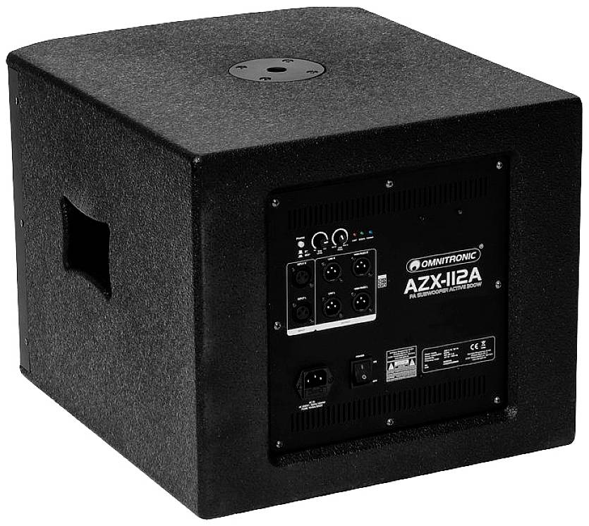 Omnitronic AZX-112A Aktiver PA Subwoofer 30 cm 12 Zoll 300 W 1 St.