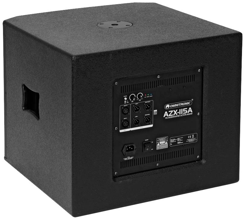 Omnitronic AZX-115A Aktiver PA Subwoofer 38 cm 15 Zoll 400 W 1 St.