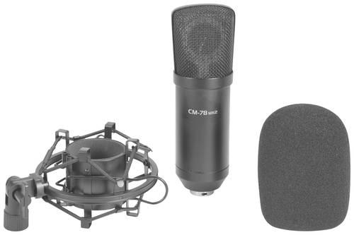 Omnitronic CM-78MK2 Stand Studiomikrofon Übertragungsart (Details):Kabelgebunden inkl. Windschutz