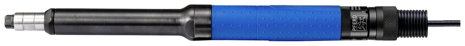 Ein schwarzer zylindrischer Sensor mit blauem Griff, der in der Wasseranalyse verwendet wird.