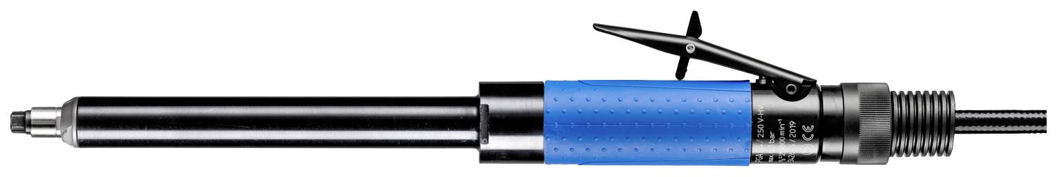 Elektrischer Schraubendreher mit blauem Griff und schwarzem Metallkörper, geeignet für Montagearbeiten.