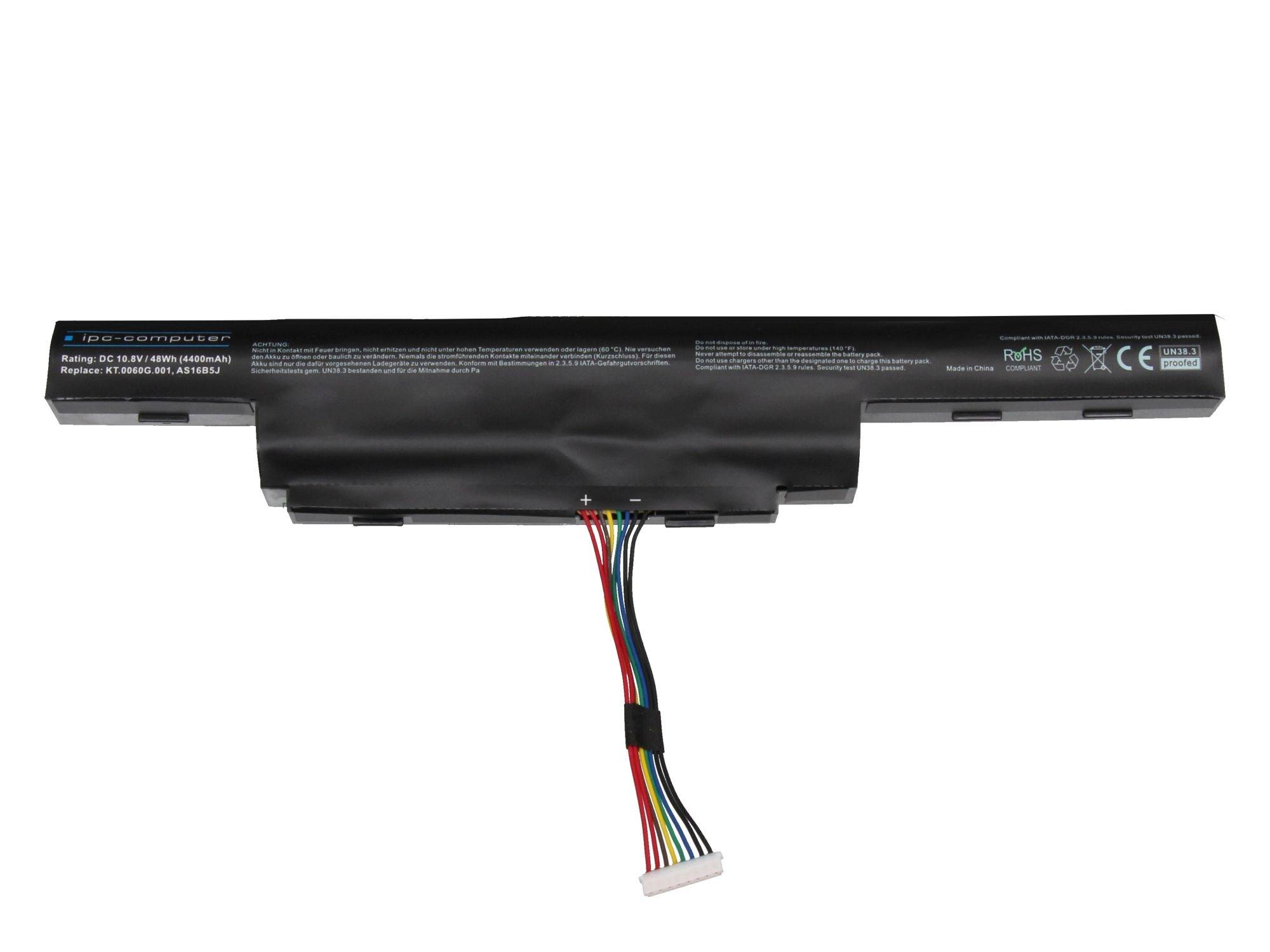 Clevo Notebook-Akku AS16B5J REPLACE 10.8V 4400 mAh Acer