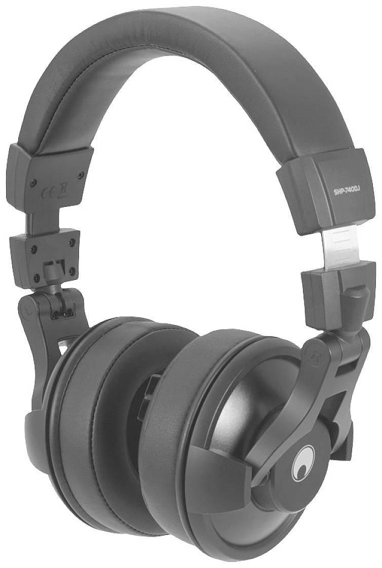 Omnitronic SHP-740DJ Over Ear Kopfhörer kabelgebunden Stereo Schwarz DJ