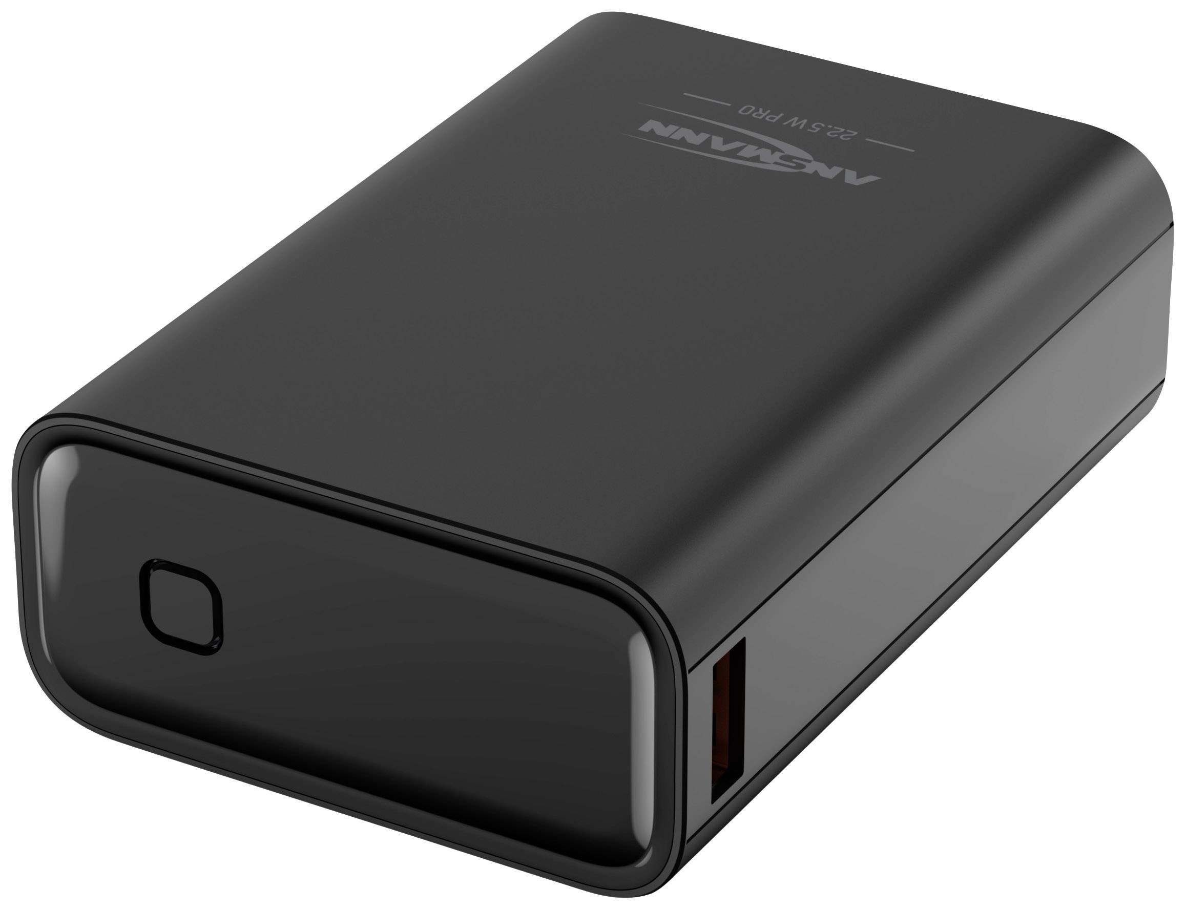 Ansmann PB320PD mini Powerbank 20000 mAh USB PD, Quick Charge Li-Ion USB-A, USB-C® Schwarz