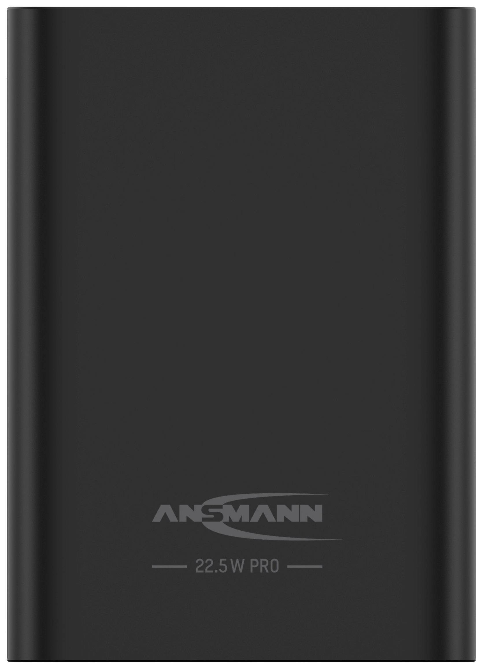 Ansmann PB320PD mini Powerbank 20000 mAh USB PD, Quick Charge Li-Ion USB-A, USB-C® Schwarz