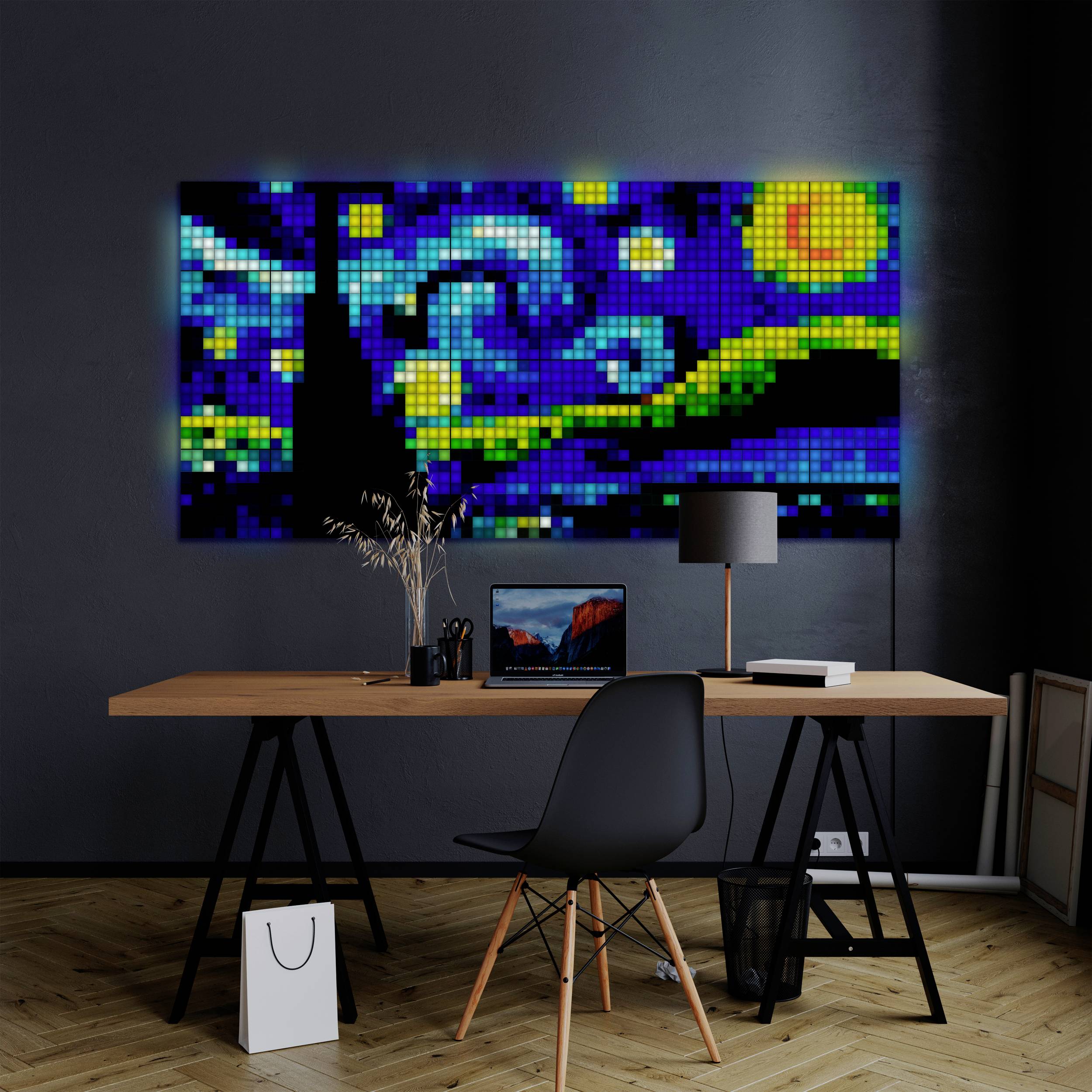 Twinkly SQUARES TWQ064STW-07-BEU LED-Panel RGB Schwarz