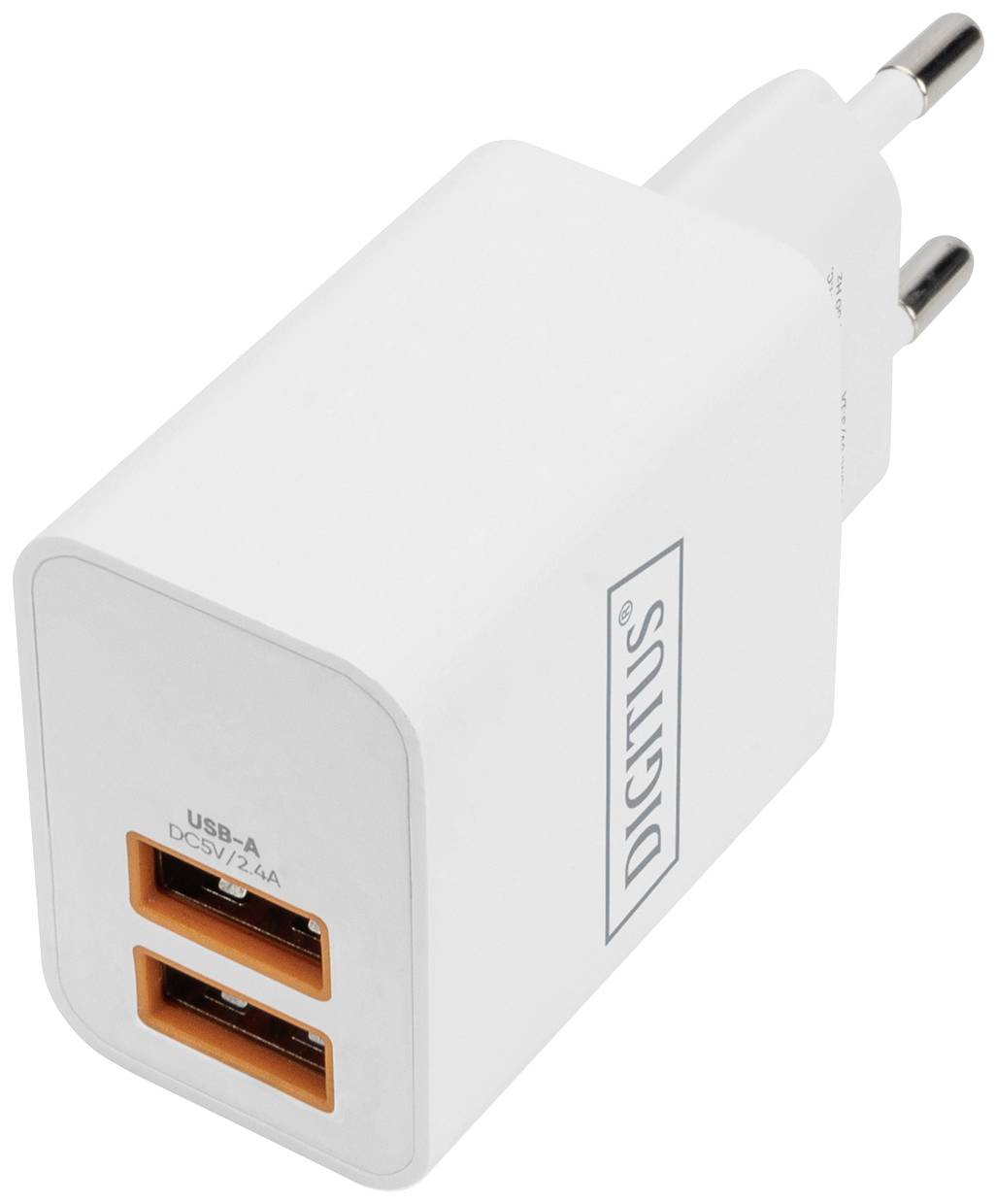 Digitus DA-10061 USB Ladegerät 15 W 2x USB-A Weiß Flugzeug, Innenbereich, KFZ, LKW