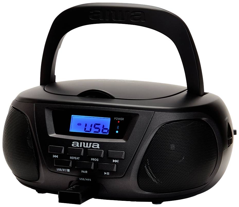 Aiwa BBTU-300BKMKII CD-Radio AM, FM, MW Bluetooth®, CD Schwarz