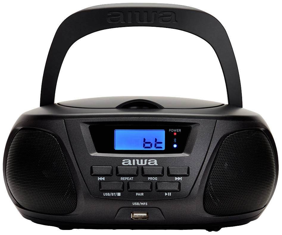 Aiwa BBTU-300BKMKII CD-Radio AM, FM, MW Bluetooth®, CD Schwarz