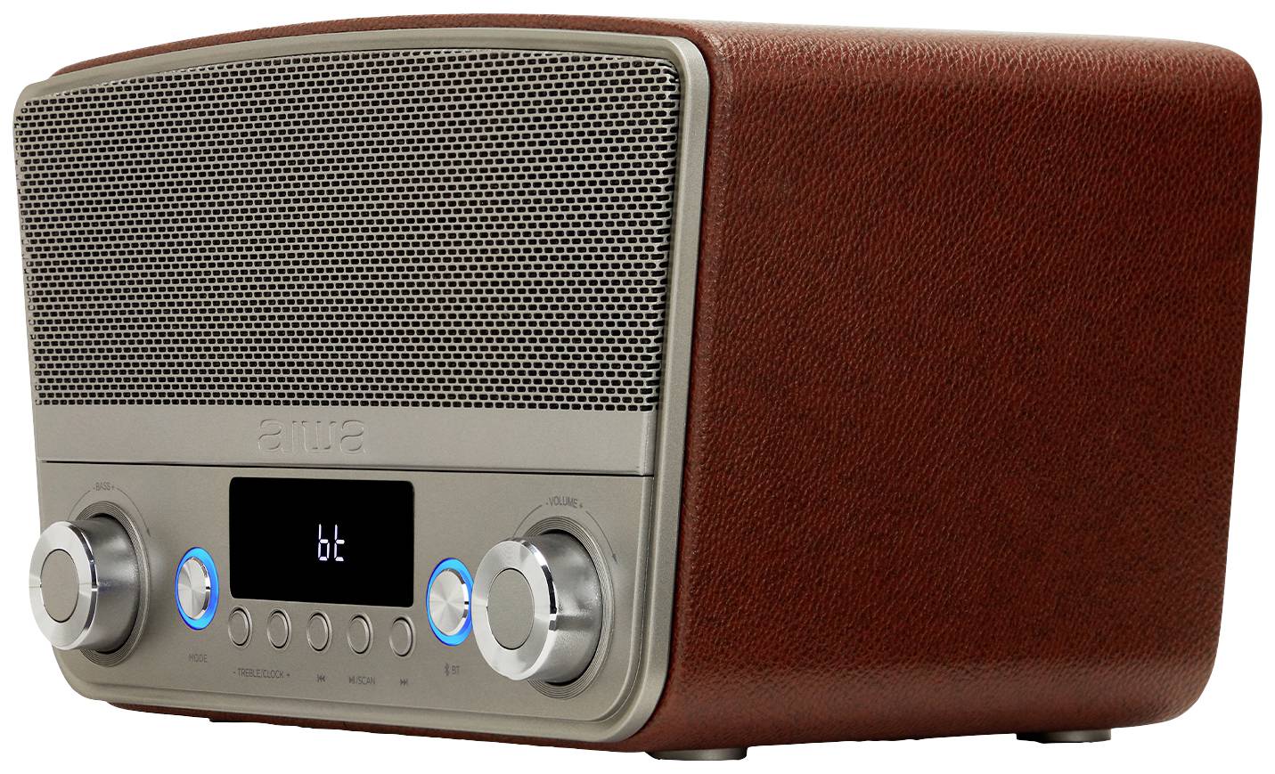 Aiwa BSTU-750BR Tischradio UKW AUX, Bluetooth®, USB Rot