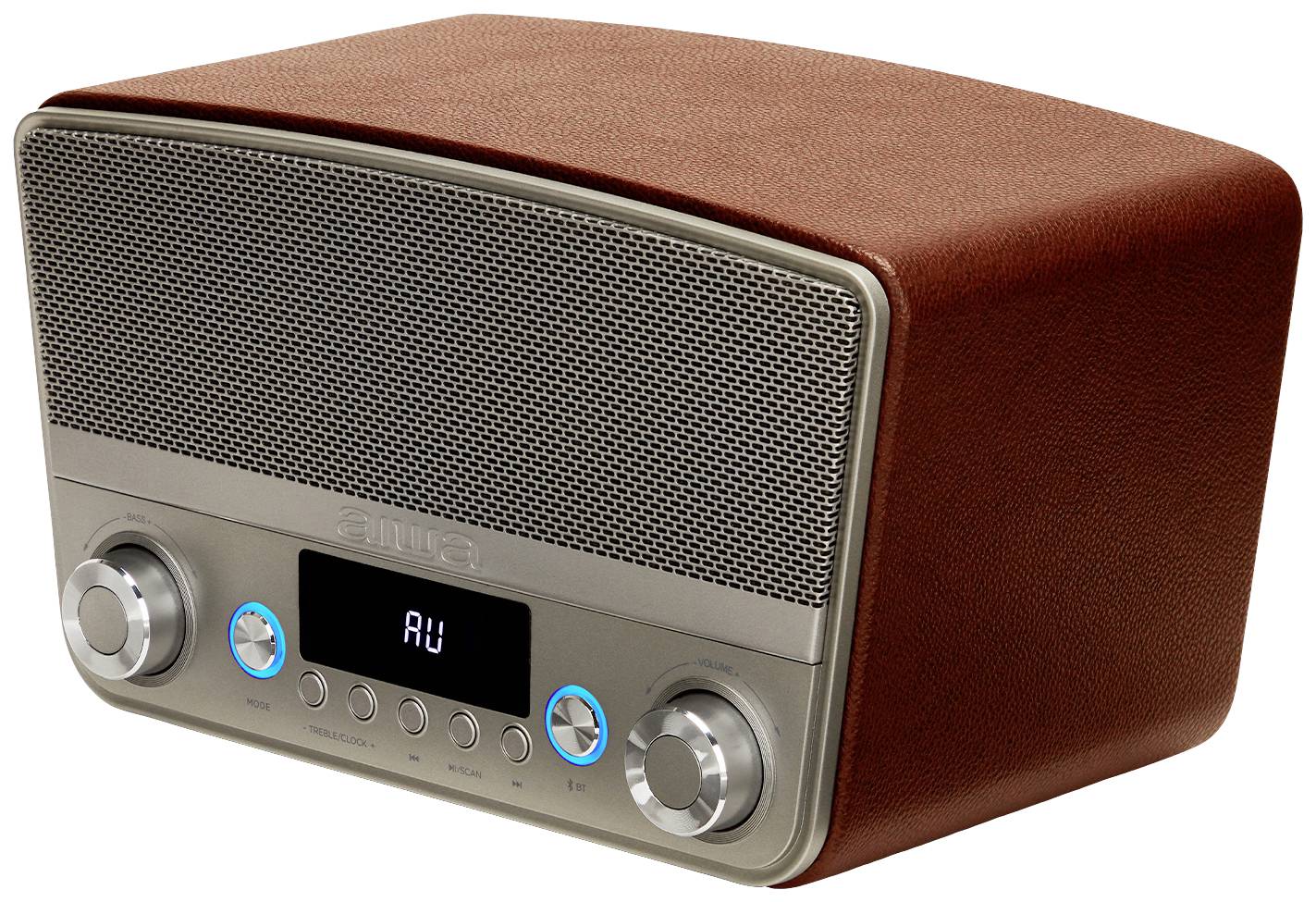 Aiwa BSTU-750BR Tischradio UKW AUX, Bluetooth®, USB Rot