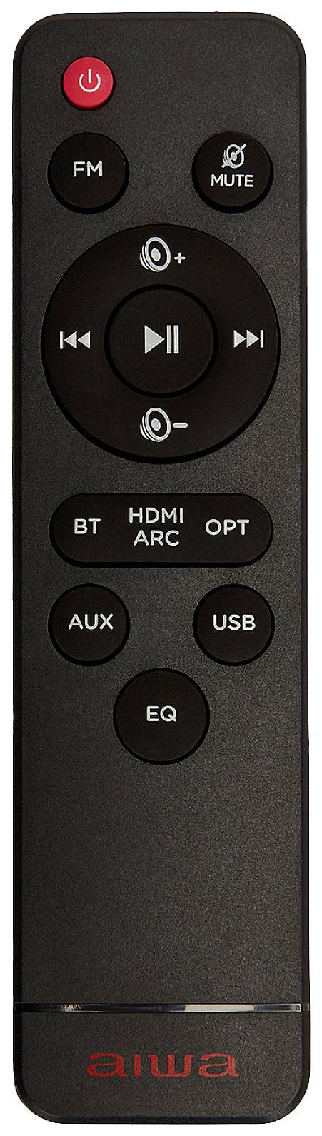 Aiwa BSTU-750BR Tischradio UKW AUX, Bluetooth®, USB Rot