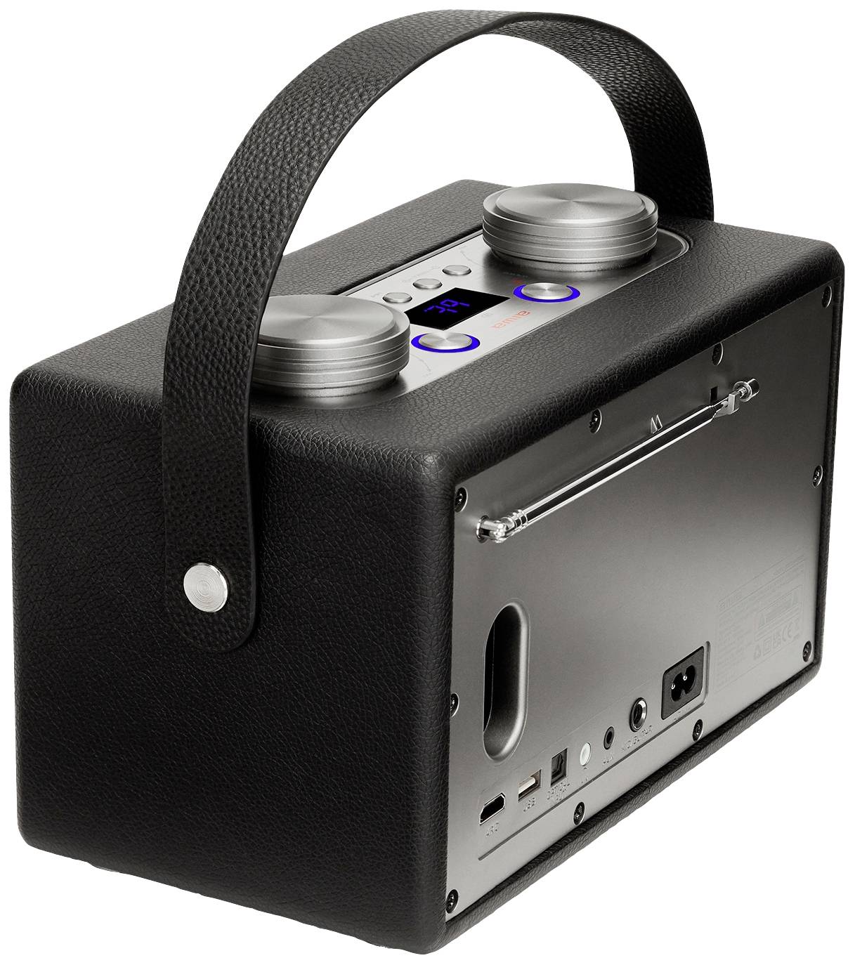 Aiwa BSTU-800BK Kofferradio UKW AUX, Bluetooth®, USB Schwarz/Silber