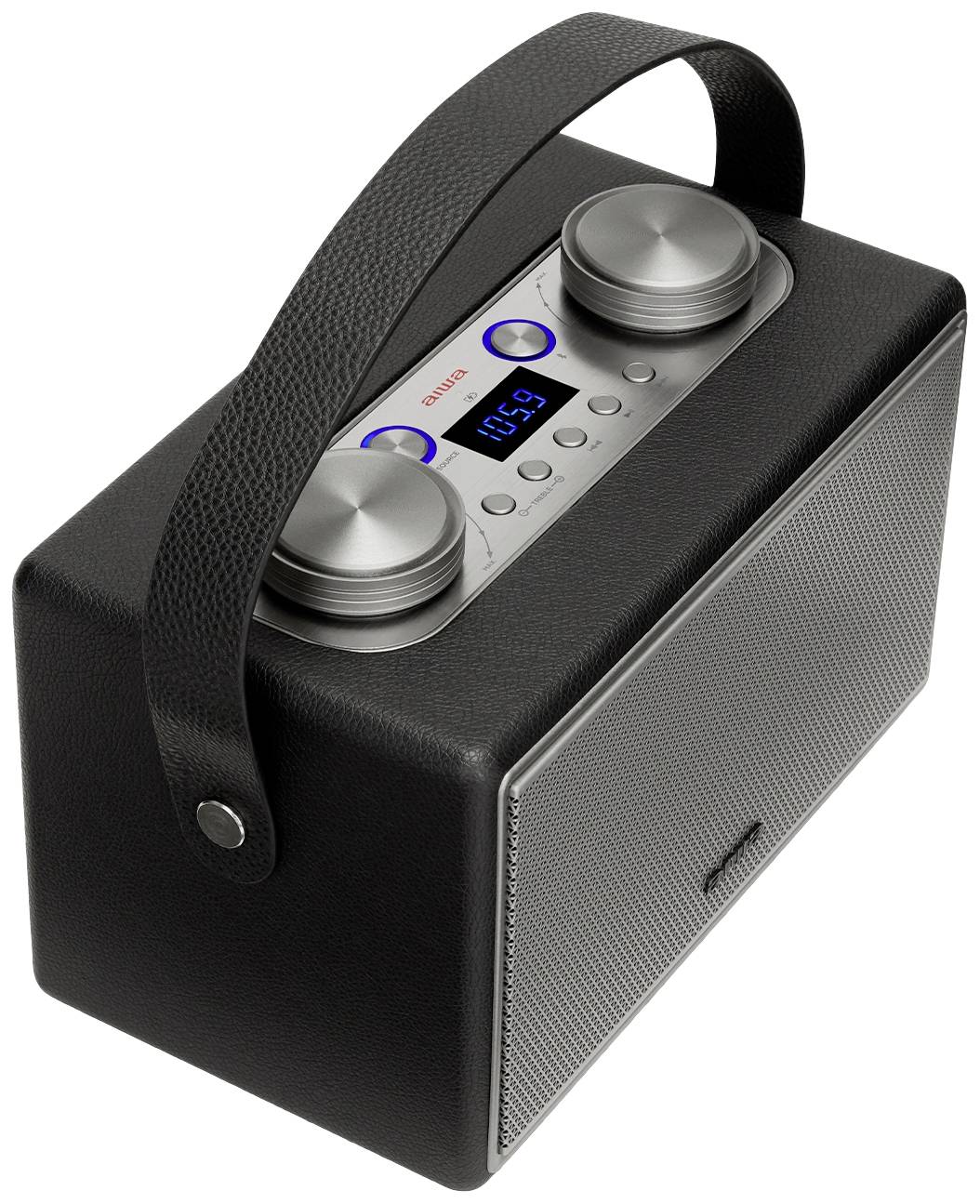 Aiwa BSTU-800BK Kofferradio UKW AUX, Bluetooth®, USB Schwarz/Silber