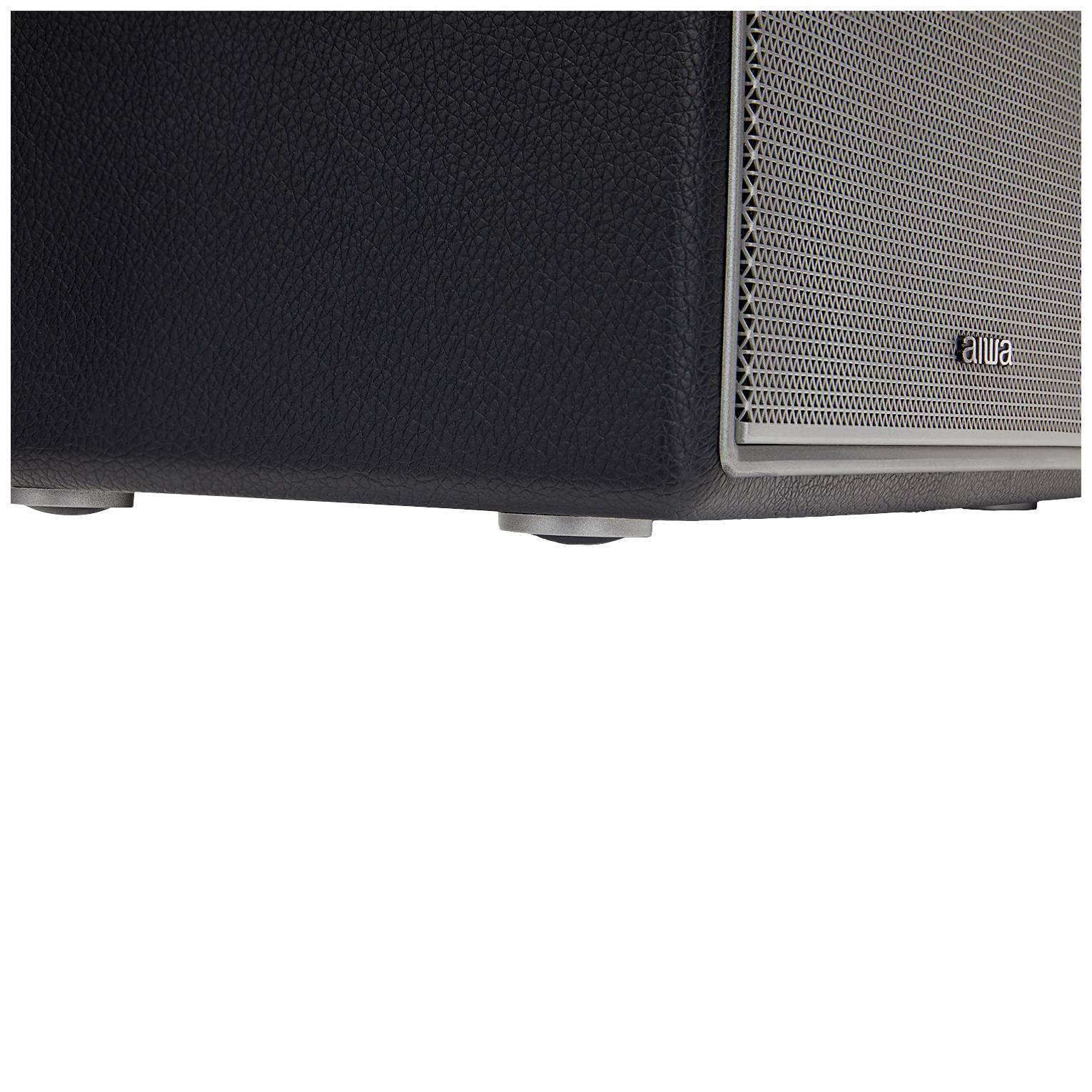 Aiwa BSTU-800BK Kofferradio UKW AUX, Bluetooth®, USB Schwarz/Silber