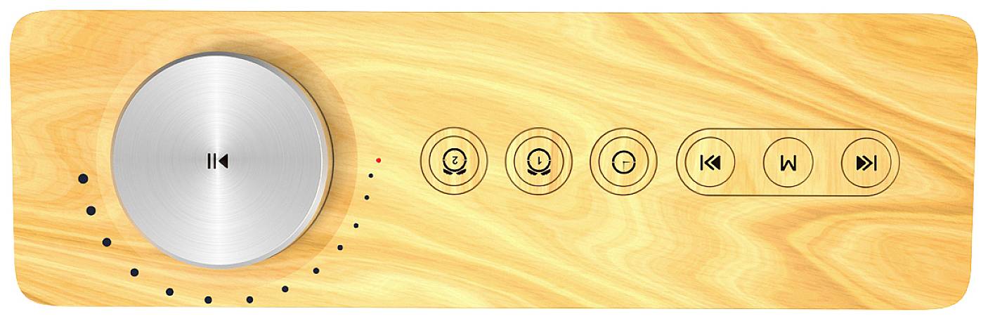 Aiwa CR-90BT Radiowecker UKW AUX, Bluetooth®, USB Schwarz