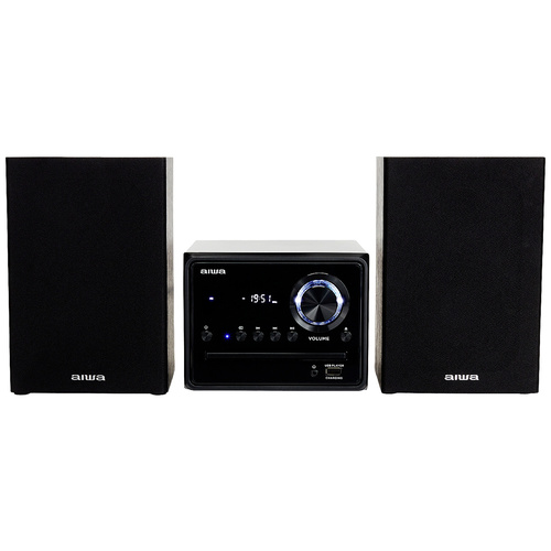 Aiwa MSBTU-300 Stereoanlage Bluetooth®, AUX, CD, USB, UKW, 2 x 10W Schwarz