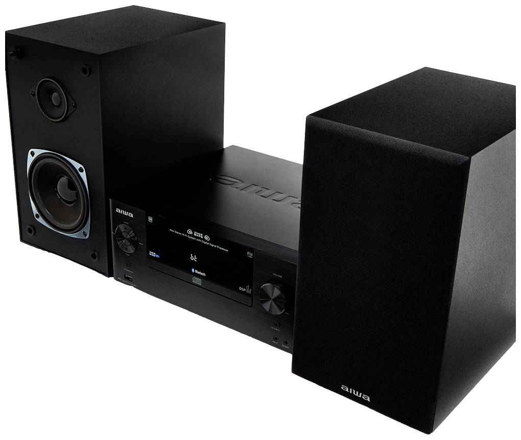 Aiwa MSBTU-500 Stereoanlage Bluetooth®, AUX, CD, USB, UKW, 50 W Schwarz