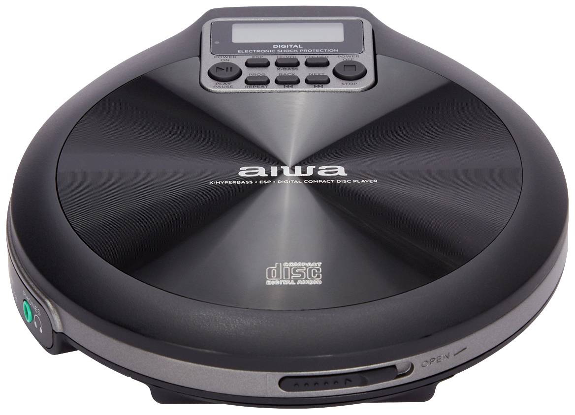 Aiwa PCD-810BK Tragbarer CD-Player CD, CD-R, CD-RW, MP3 Schwarz