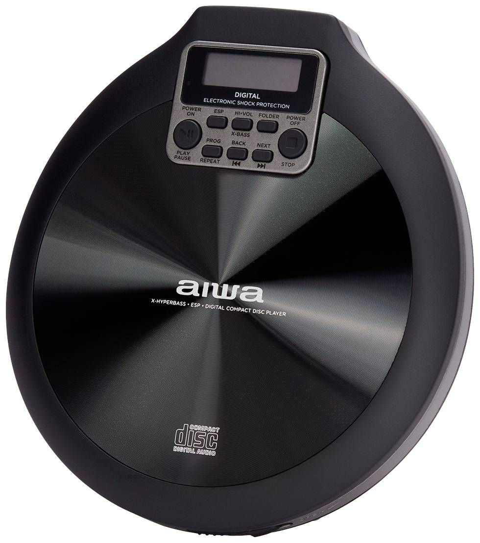 Aiwa PCD-810BK Tragbarer CD-Player CD, CD-R, CD-RW, MP3 Schwarz