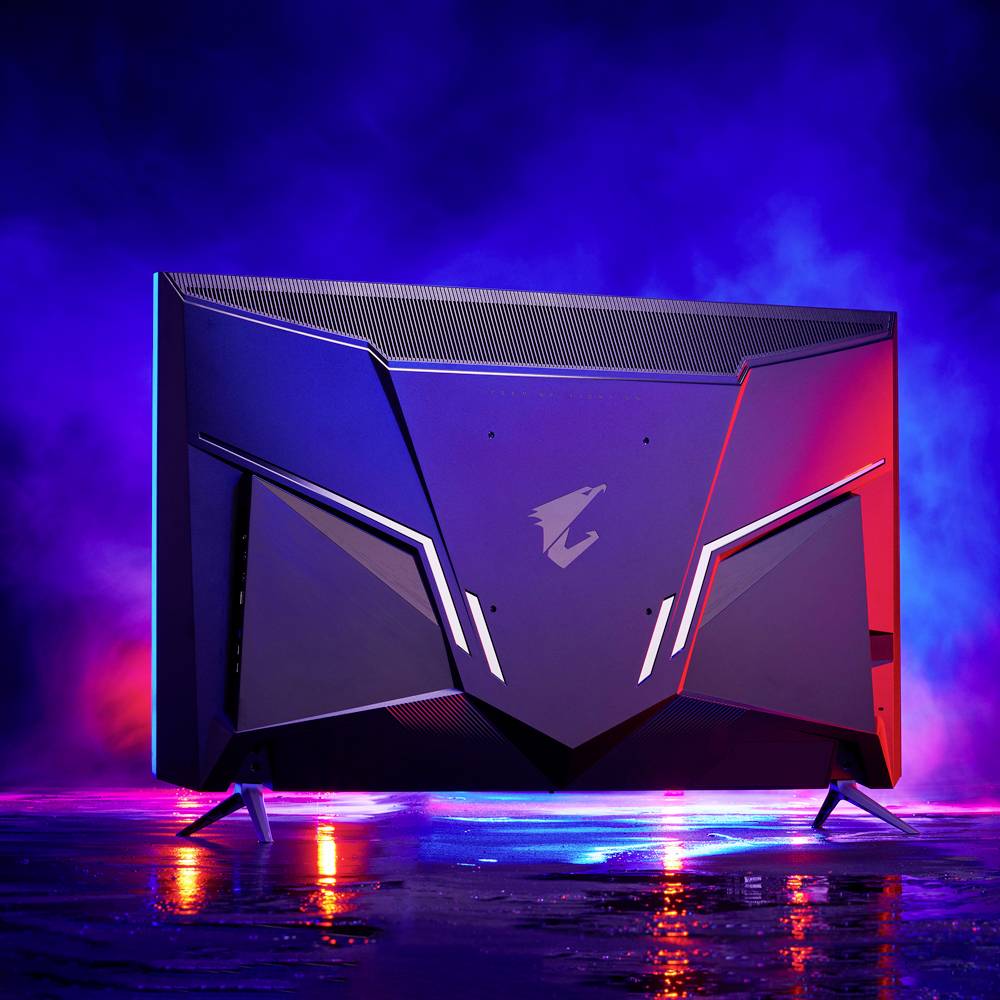 Gigabyte AORUS FO48U LED-Monitor EEK G (A - G) 120.7 cm (47.5 Zoll) 3840 x 2160 Pixel 16:9 1 ms USB-A (USB 3.2 Gen 1), HDMI®, DisplayPort, Kopfhöre
