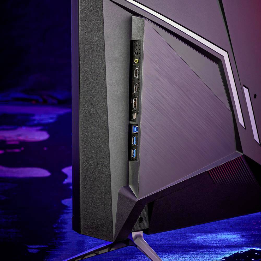 Gigabyte AORUS FO48U LED-Monitor EEK G (A - G) 120.7 cm (47.5 Zoll) 3840 x 2160 Pixel 16:9 1 ms USB-A (USB 3.2 Gen 1), HDMI®, DisplayPort, Kopfhöre