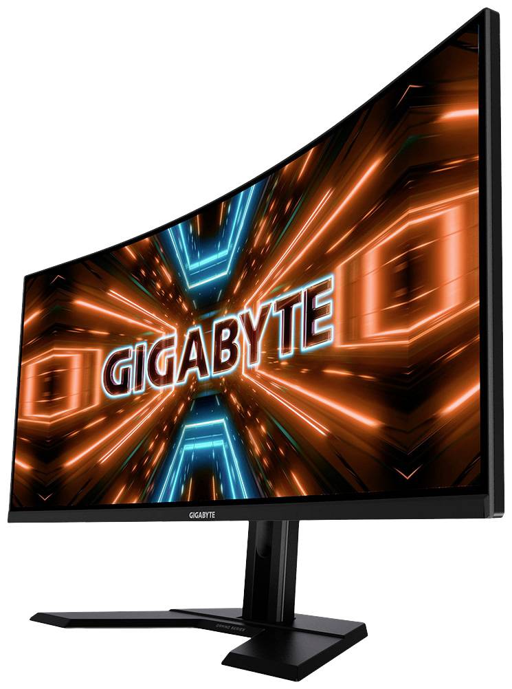 Gigabyte G34WQC A LCD-Monitor EEK G (A - G) 86.4 cm (34 Zoll) 3440 x 1440 Pixel 21:9 1 ms HDMI®, DisplayPort, Kopfhörer (3.5 mm Klinke) VA LCD