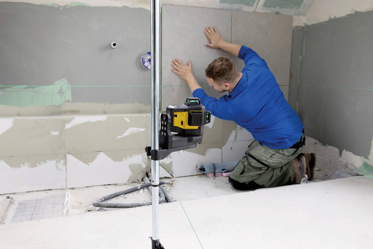 Stabila LAX 600 G, 12-V-System, 7-pcs (EU) Multilinienlaser selbstnivellierend Reichweite (max.): 40 m