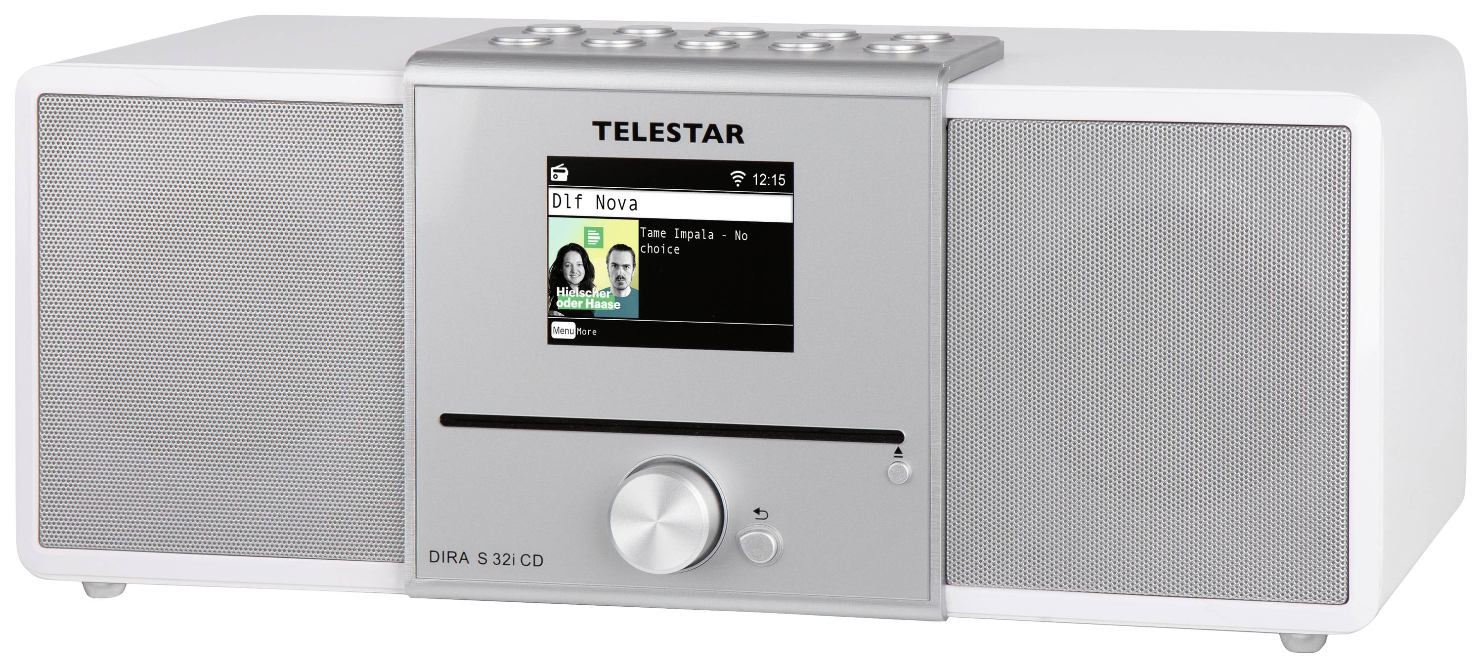 Telestar DIRA S 32i CD CD-Radio DAB+, UKW, Internet DLNA, WLAN, USB, CD, Bluetooth®, Internetradio Inkl. Fernbedienung Weiß
