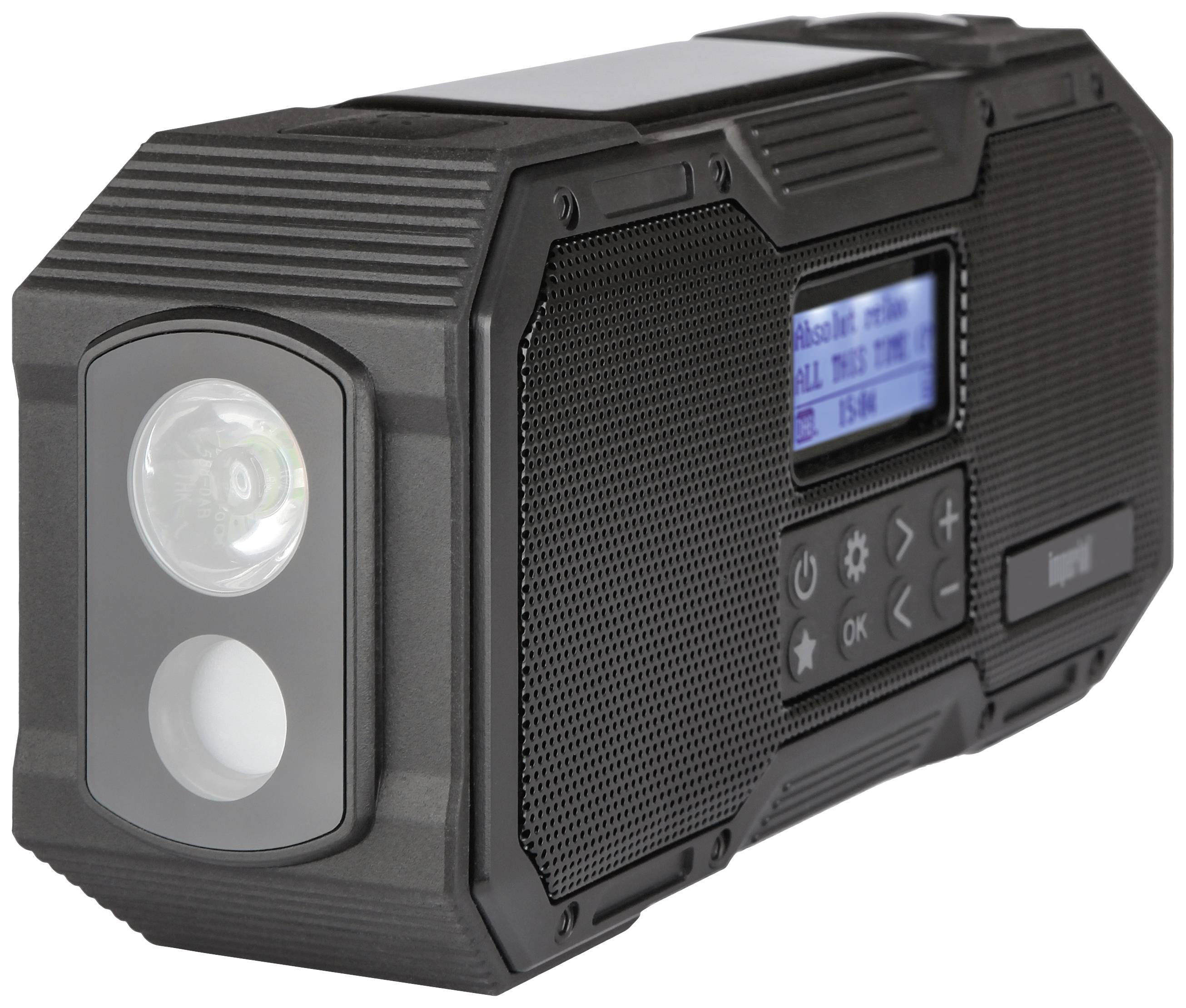 Imperial DABMAN OR 1 Outdoorradio DAB+, UKW Notfallradio, Bluetooth® Solarpanel, Akku-Ladefunktion, Handkurbel