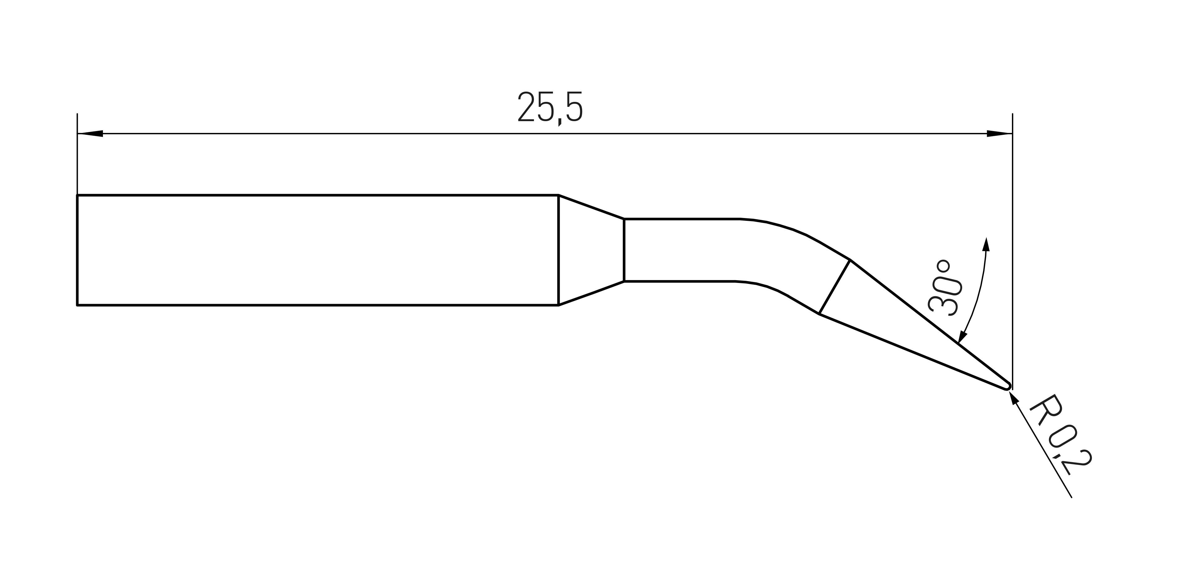 Weller RTMS 004 C X M Lötspitze Konisch Spitzen-Größe 0.40 mm Inhalt 1 St.