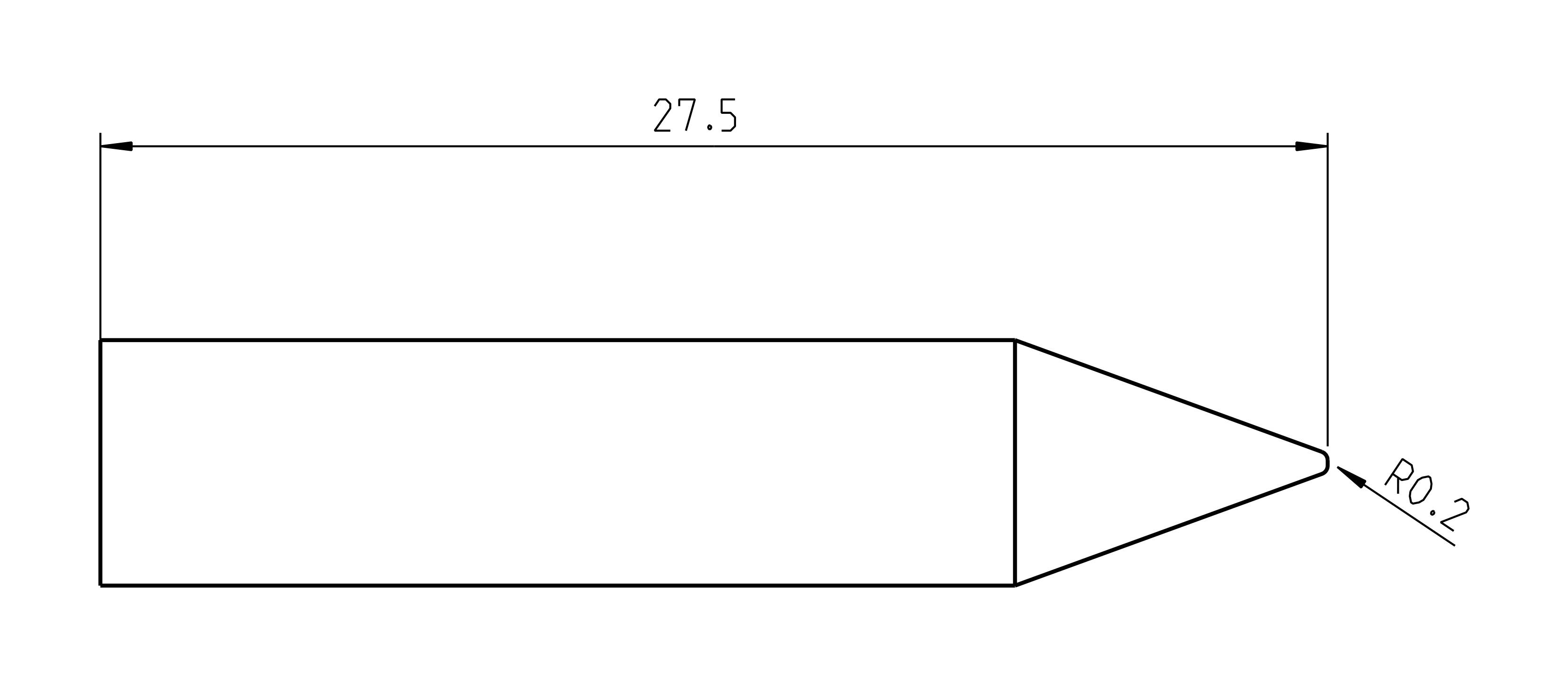 Weller RTUS 004 C MS Lötspitze Konisch Spitzen-Größe 0.40 mm Inhalt 1 St.