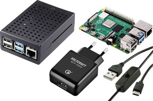 TRU COMPONENTS Pure Set Raspberry Pi 4 B 4GB 4 x 1.5GHz incl. power