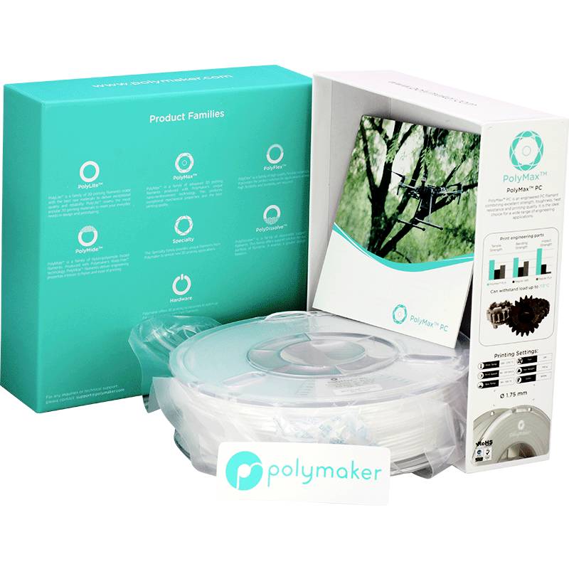 Polymaker PC02002 Polymax Tough Filament PC (Polycarbonat) hohe Steifigkeit, hitzebeständig, schlag