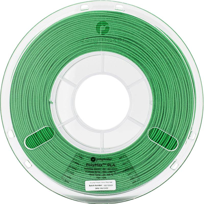 Polymaker PA06006 PolyMAX Tough Filament PLA hohe Steifigkeit, hohe Zugfestigkeit, schlagfest 1.75mm 750g Grün 1St.