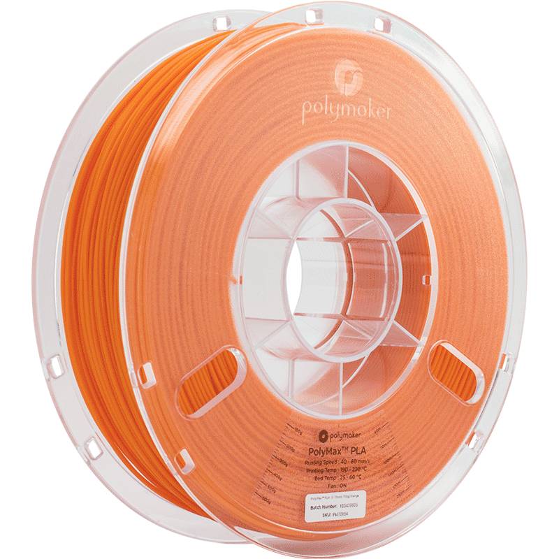 Polymaker PA06008 PolyMAX Tough Filament PLA hohe Steifigkeit, hohe Zugfestigkeit, schlagfest 1.75 mm 750 g Orange 1 St.