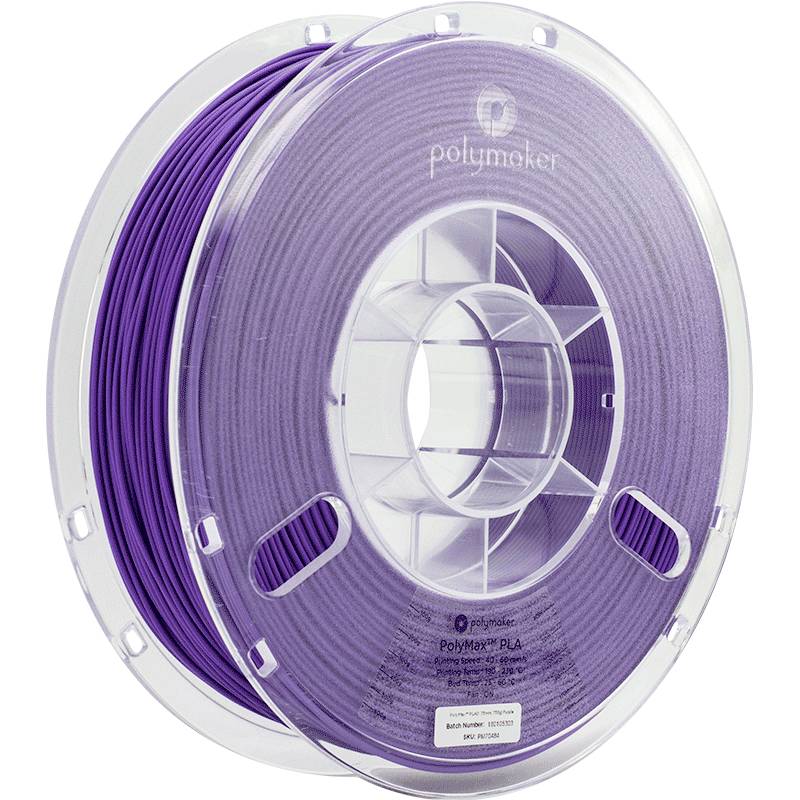 Polymaker PA06009 PolyMAX Tough Filament PLA hohe Steifigkeit, hohe Zugfestigkeit, schlagfest 1.75 mm 750 g Purple 1 St.