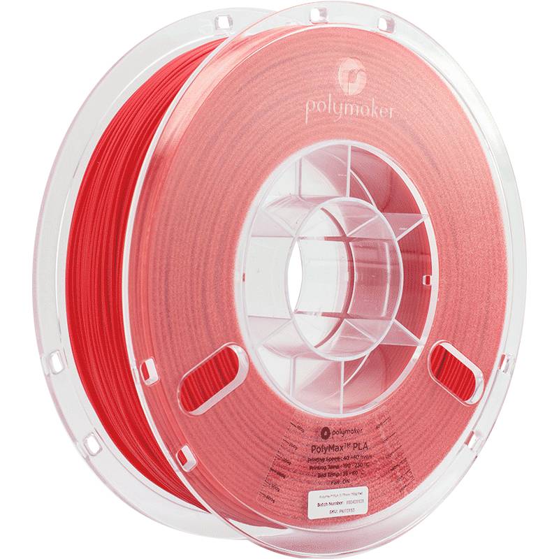 Polymaker PA06004 PolyMAX Tough Filament PLA hohe Steifigkeit, hohe Zugfestigkeit, schlagfest 1.75 mm 750 g Rot 1 St.