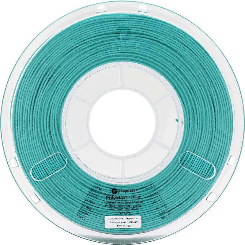 Polymaker PA06020 PolyMAX Tough Filament Tough PLA hohe Steifigkeit, hohe Zugfestigkeit, schlagfest 2.85mm 750g Türkis 1St.