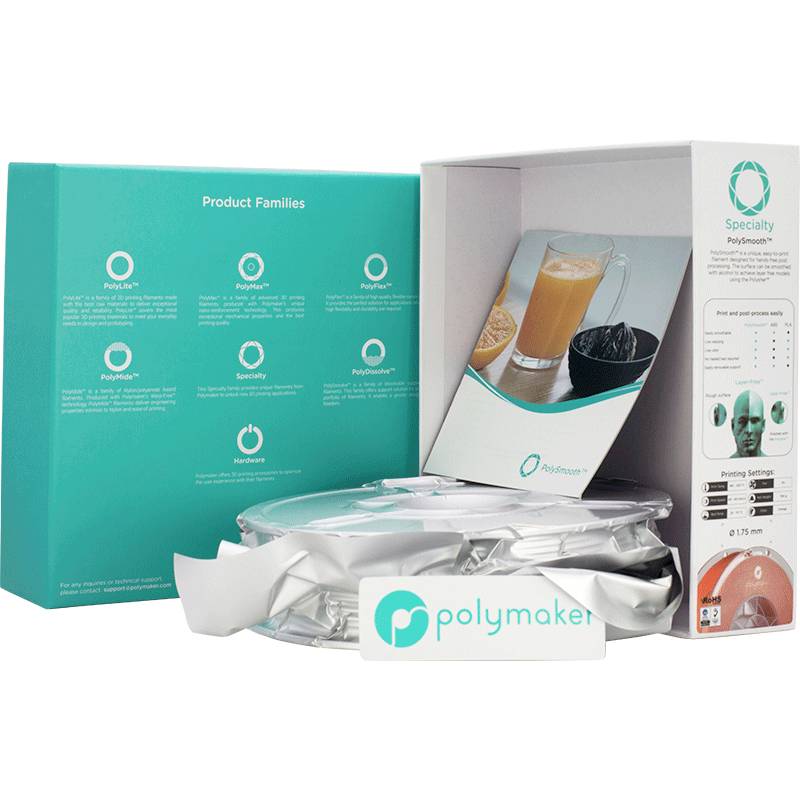 Polymaker PJ01008 PolySmooth Filament PVB polierbar 1.75 mm 750 g Orange 1 St.