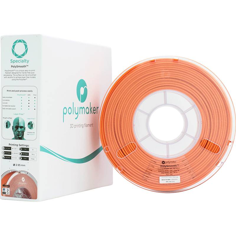 Polymaker PJ01020 PolySmooth Filament PVB polierbar 2.85 mm 750 g Orange 1 St.