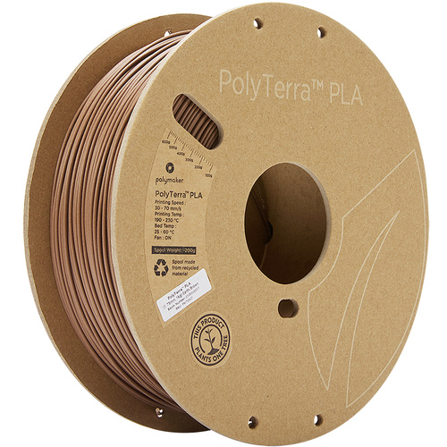 Polymaker 70907 PolyTerra Filament PLA geringerer Kunststoffgehalt 1.75 mm 1000 g Erde (matt) 1 St.