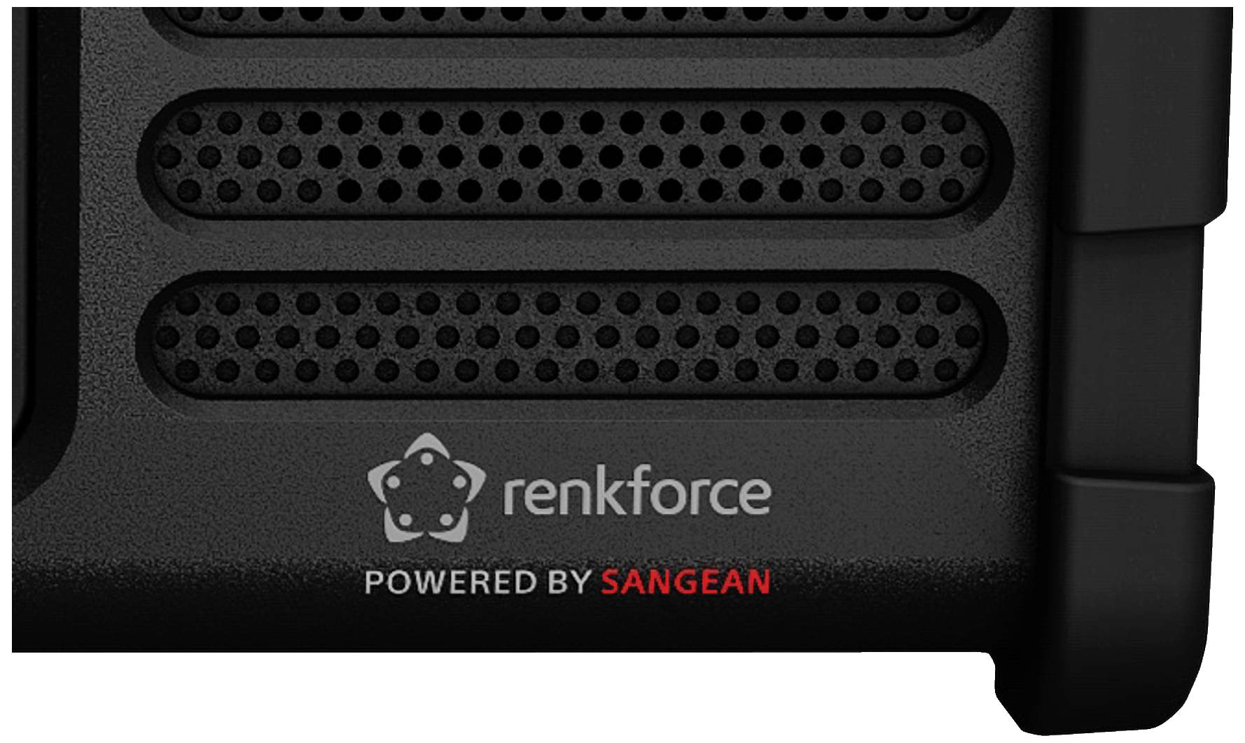 Renkforce RF-DAB-MMR88 Outdoorradio DAB+, UKW Notfallradio, USB Handkurbel, Solarpanel, wiederaufladbar, Taschenlampe Schwarz