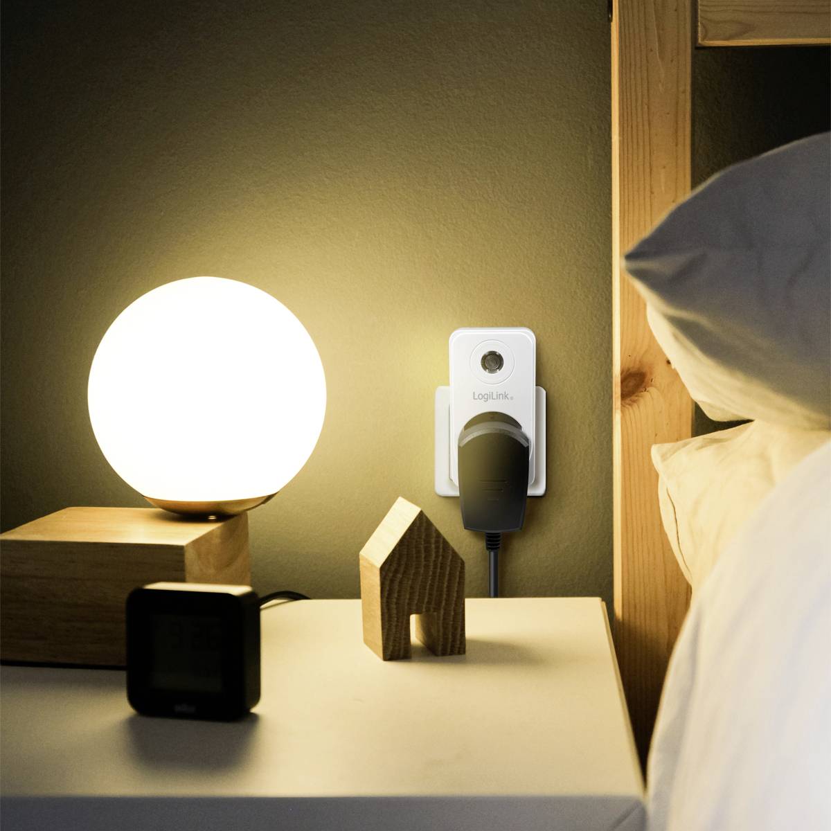 LogiLink PA0263 Dämmerungsschalter Weiß 230V